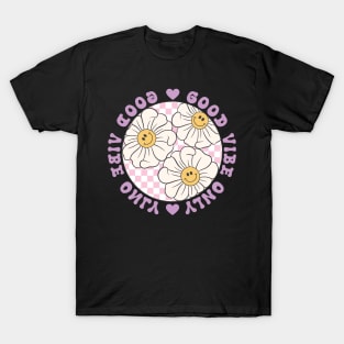 The Good Vibe Life, Daisy Flowers, Retro Boho T-Shirt